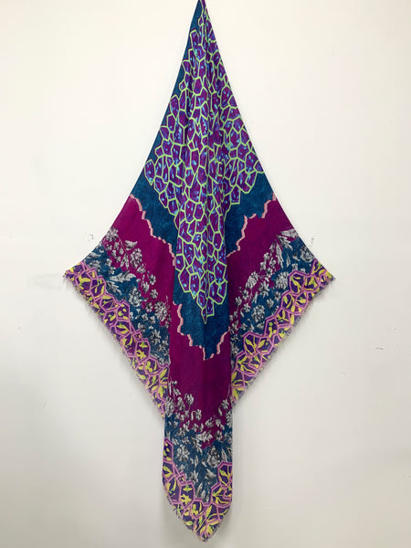 DS-2012 "FOGO" - PETER PILOTTO DIGITAL PRINT CASHMERE MODAL SCARF. MADE IN ITALY