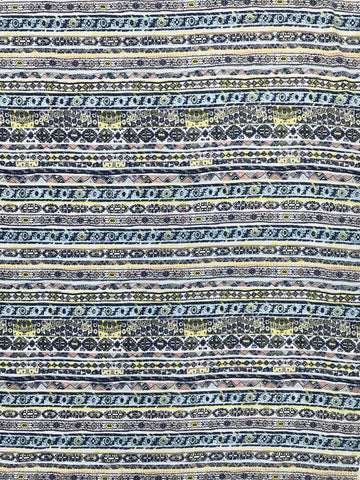 CT-1929W TRIBAL PRINT COTTON TEXTURED. FRANCE - Elliott Berman Textiles